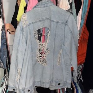 ripped jean jacket